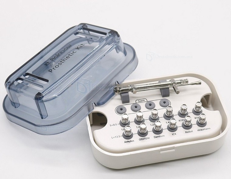 Llave Dinamométrica de Implante Dental 10-70NCM 12 * Destornilladores y 1 * Soporte para Kit de llaves